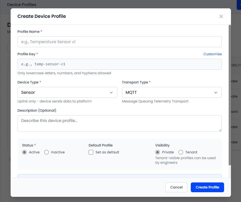Create Device profiles
